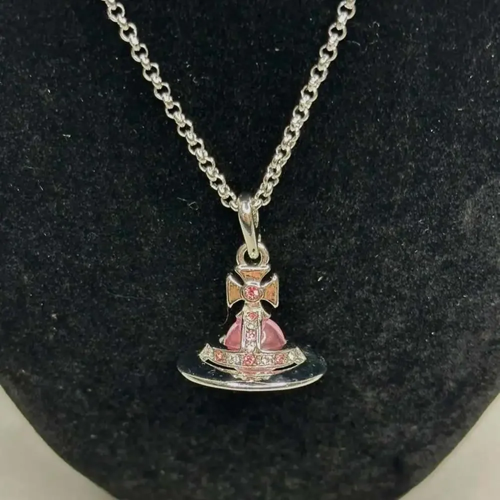 Vivienne Westwood Pink Cross Pendant B 84 C